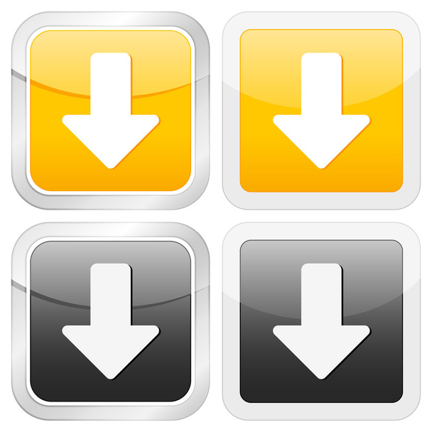 square icon arrow down - Вектор,изображение