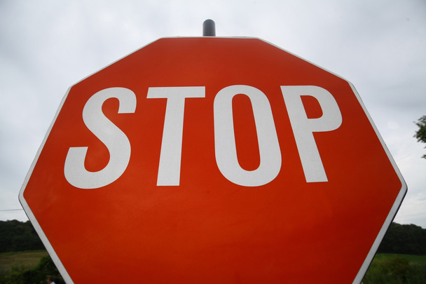 piros stop jel - Fotó, kép