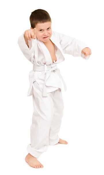 boy in white kimono - Photo, Image