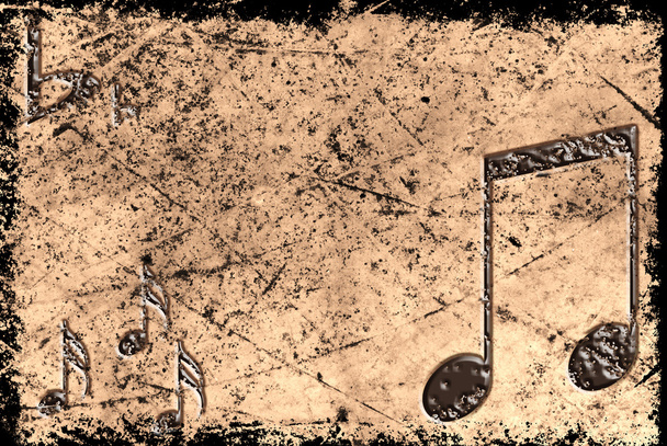 Grunge musical background - Foto, Imagem