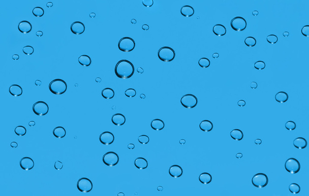 kapky vody na sklo makro - Fotografie, Obrázek