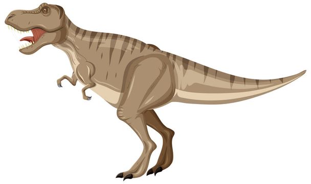 Tyrannosaurus Dinosaurio Rex sobre fondo blanco ilustración - Vector, Imagen