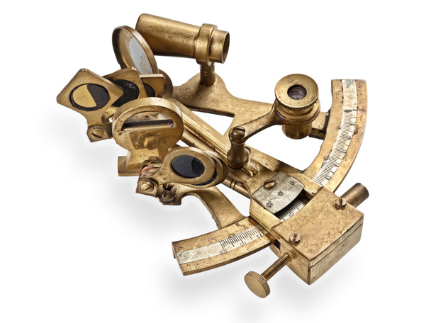 stará bronzová sextant - Fotografie, Obrázek