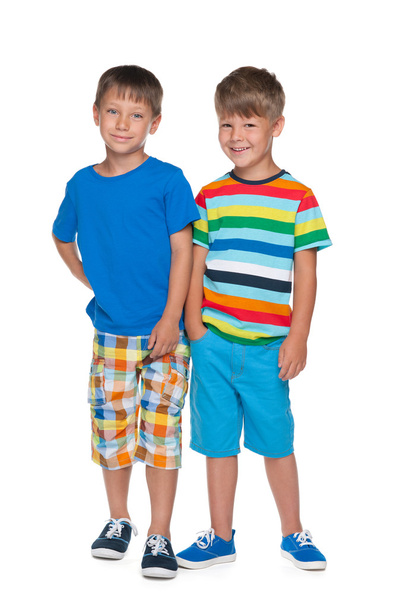 Deux petits garçons
 - Photo, image