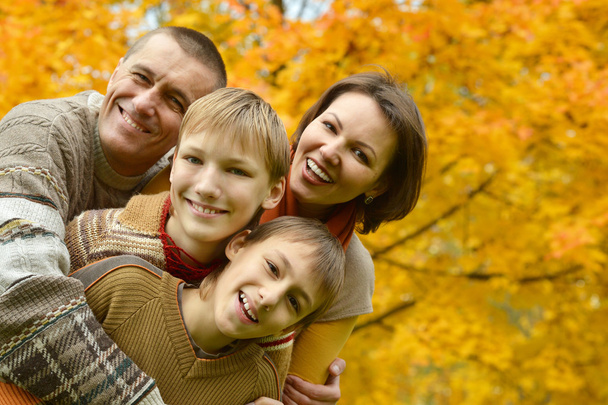 Family in autumn park - Photo, image