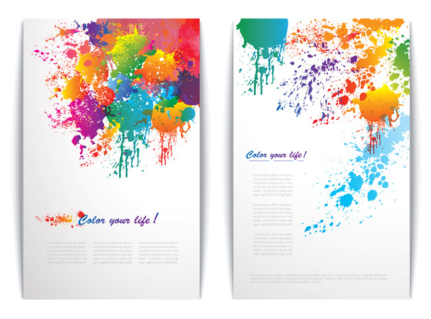Colorful splash banners. Positive backgrounds for business, fashion, party and more. - Vector, Image