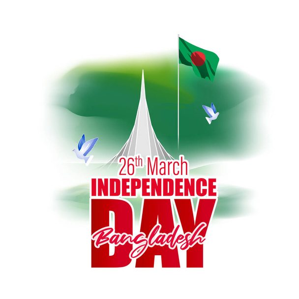 Vektori kuvitus Hyvää Bangladeshin itsenäisyyspäivää - Vektori, kuva