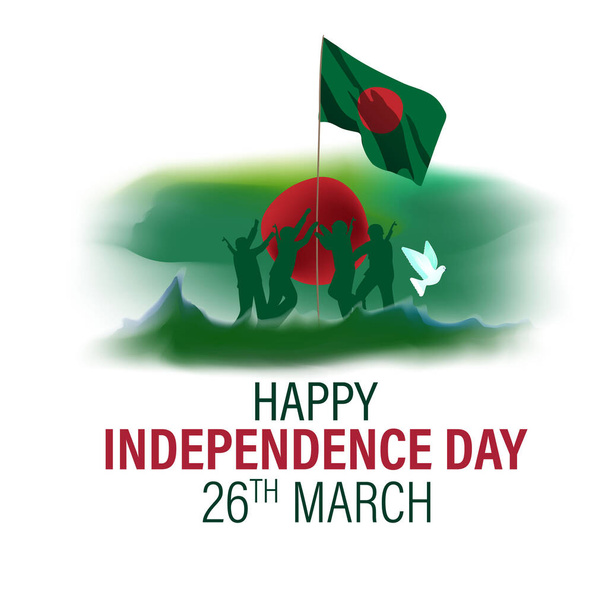 Vector illustratie voor Happy Bangladesh Independence Day - Vector, afbeelding