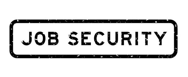 Grunge zwart baan veiligheid woord vierkante rubber zegel stempel op witte achtergrond - Vector, afbeelding