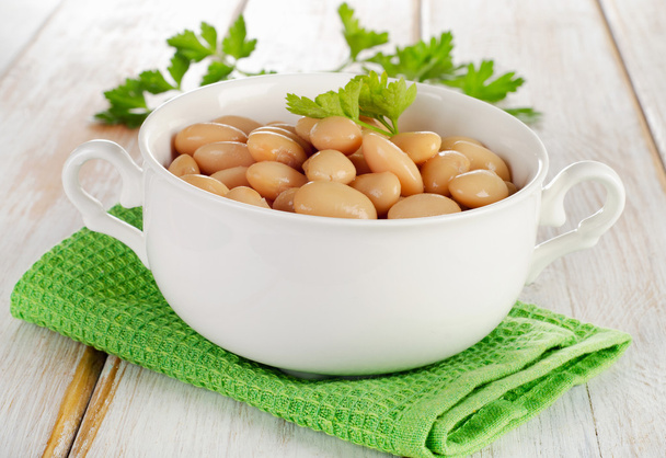 Beans with fresh parsley - Foto, immagini