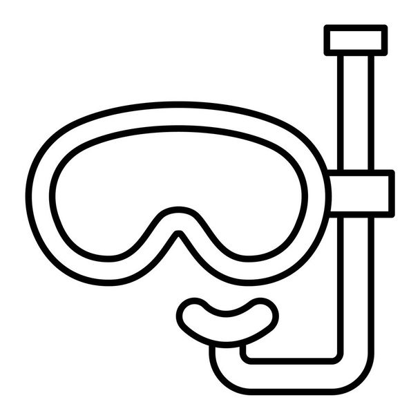 máscara de mergulho ícone vetor ilustração design gráfico - Vetor, Imagem