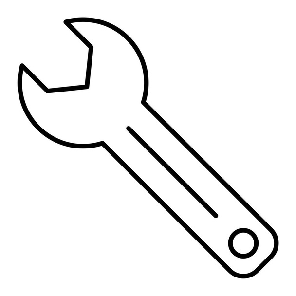 wrench. web icon simple design - Vector, Image