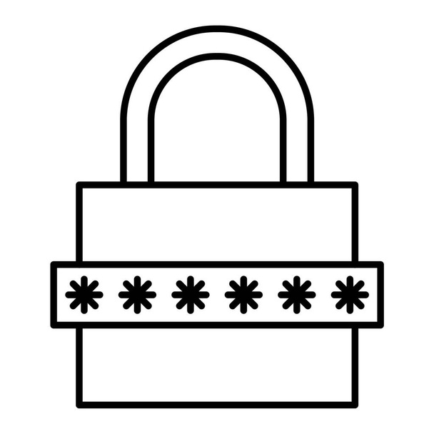 Иллюстрация вектора значка системы безопасности - Вектор,изображение