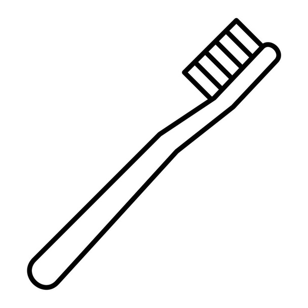 歯ブラシアイコン。白い背景に孤立したウェブデザインのための歯磨き粉ブラシベクトルのアイコンの簡単なイラスト - ベクター画像