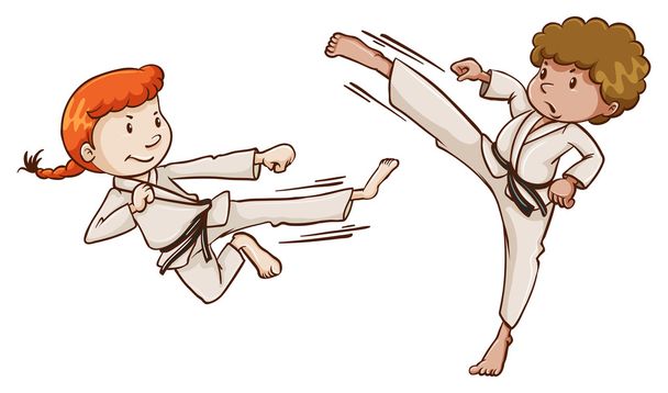 Junge Kampfkunst-Experten - Vektor, Bild