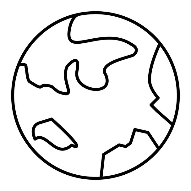 Föld bolygó. egyszerű illusztráció - Vektor, kép