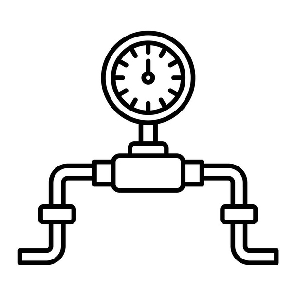 ikona ventilu. obrys ilustrace vektorových ikon vodního čerpadla pro web - Vektor, obrázek