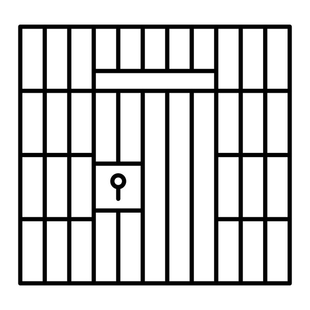Bir hapishanenin arka planının vektör çizimi - Vektör, Görsel