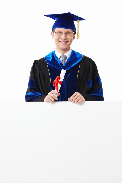 Студент с рекламными щитами
 - Фото, изображение