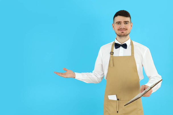 Concept of profession with young man waiter - Photo, Image