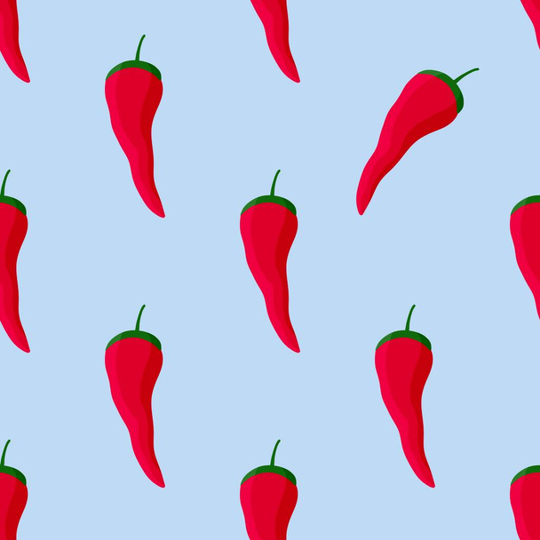 Vegetable seamless peppers pattern for fabrics and textiles and packaging and gifts and cards and linens and kids - Foto, Bild