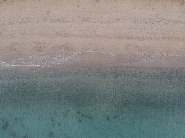 aerial view of the beach in the sea - Foto, afbeelding