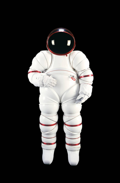 Space suits isolated on black background with clipping path. Elements of this image furnished by NASA. - Photo, Image