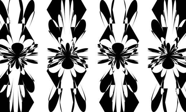 creatieve textuur voor modern design buitengewone zwarte patronen - Vector, afbeelding
