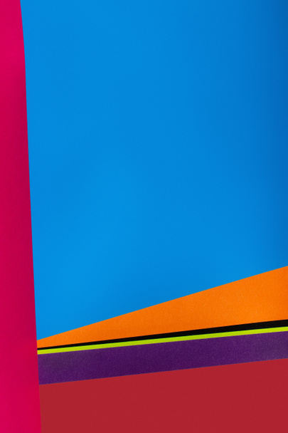 colorful geometric background with blue copy space - Фото, зображення