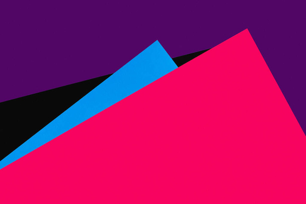 コピースペースのあるシンプルなピンク、紫、青、黒の背景 - 写真・画像