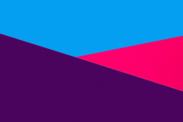 abstraktní modré, fialové a růžové geometrické pozadí s kopií prostoru - Fotografie, Obrázek