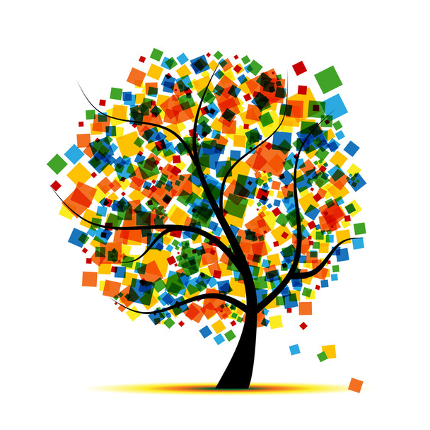 Abstract tree for your design - Vector, Imagen