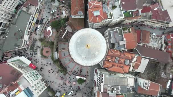 Πύργος Galata από την κορυφή - Πλάνα, βίντεο