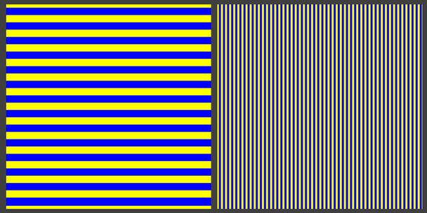 Набір векторних безшовних візерунків. Синьо-жовті вертикальні та горизонтальні лінії
.  - Вектор, зображення
