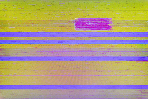 Цветные абстрактные полосы фона формируются на экране. LCD происходит из-за несчастного случая, когда жидкокристаллический экран падает на пол, вызывая проблемы с отображением на экране. Жидкий дисплей, который не может отображаться нормально - Фото, изображение