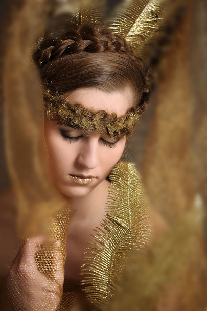 Golden lady - Фото, зображення
