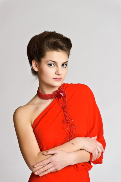Elegant woman in the red - Fotografie, Obrázek