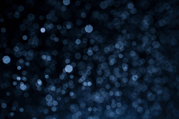 abstract background of blue bokeh for festival - Photo, Image