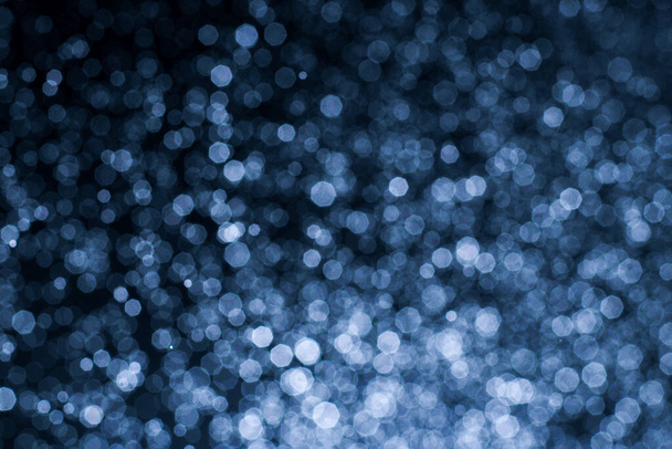 abstract background of blue bokeh for festival - Foto, Imagen
