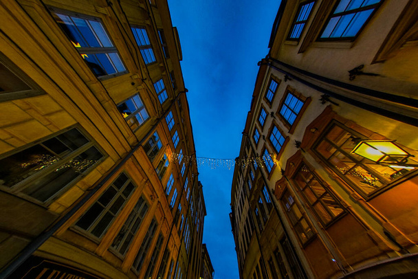 Stockholm Old Town cityscape. Shooting Location: Sweden, Stockholm - Photo, Image