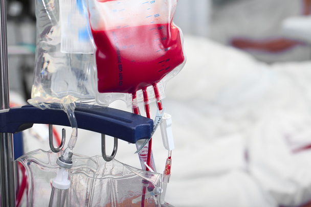 Before transfusion dose blood inside hospital room - Fotografie, Obrázek
