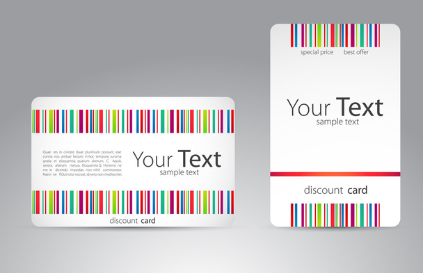Set of visit cards for your business - Vector, imagen
