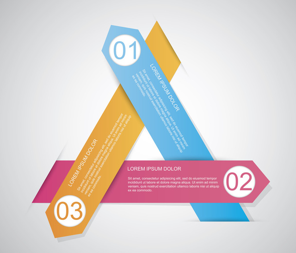 Dreieck-Infografik - Vektor, Bild