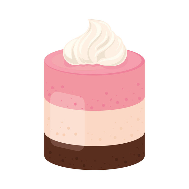 γλυκό κέικ ζαχαροπλαστικής - Διάνυσμα, εικόνα