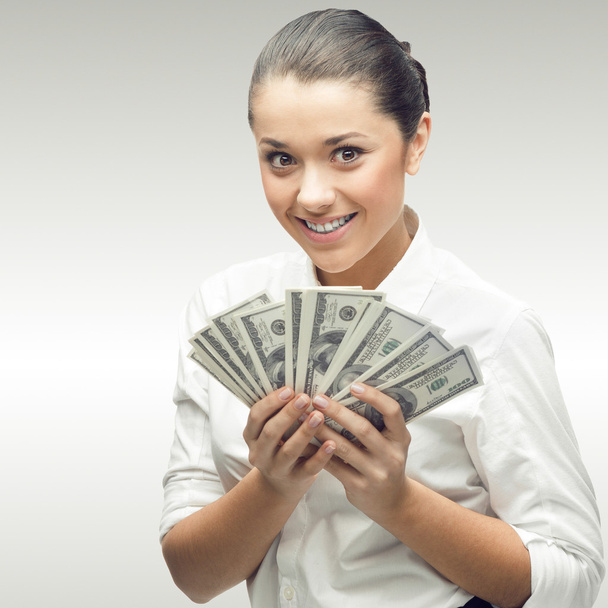 smiling young business woman - 写真・画像