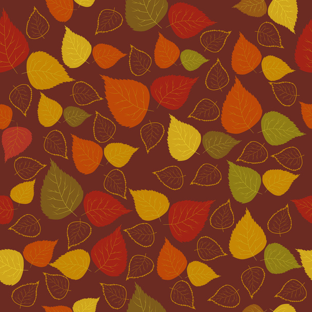 pattern of autumn leaves - Vektori, kuva