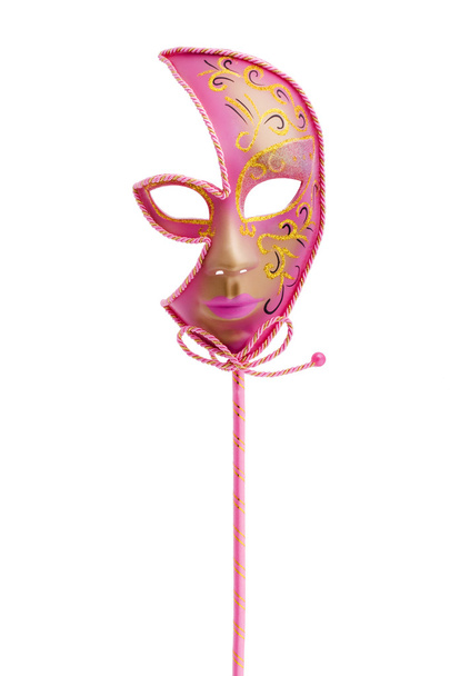 Pink venetian mask - Foto, Imagen