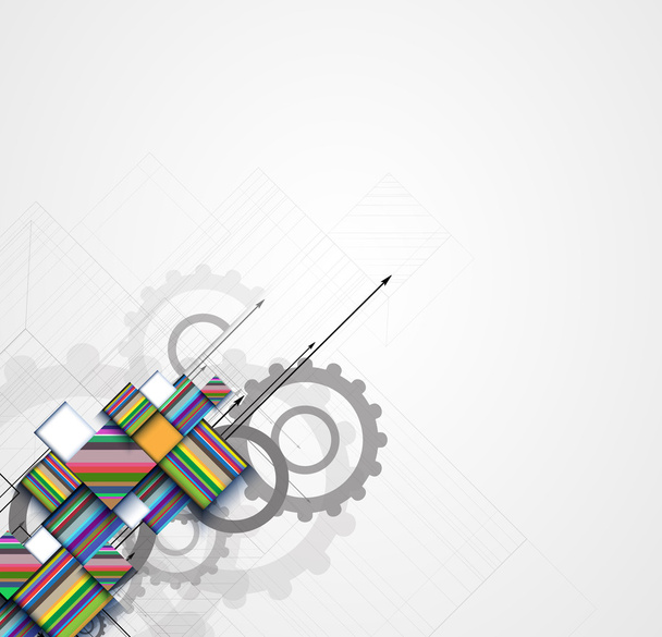 абстрактний технологічний фон Бізнес та розробка
 - Вектор, зображення