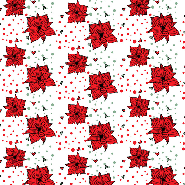 Christmas pattern background - Vector, imagen