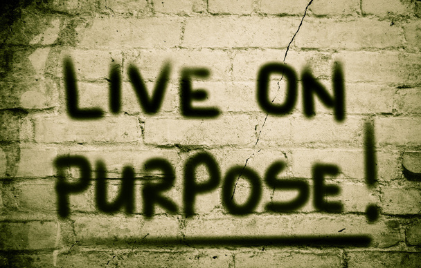 Konzept "live on purpose" - Foto, Bild